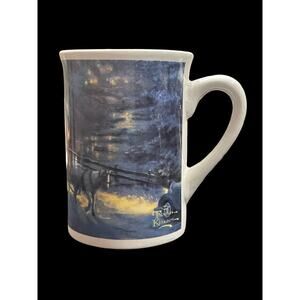 2008 Thomas Kinkade Art Winter Evening Memories Home Kitchen Coffee or Tea Mug